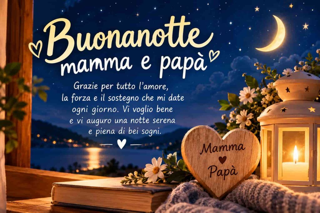 Frasi Dolci della Buonanotte per Mamma e Papà