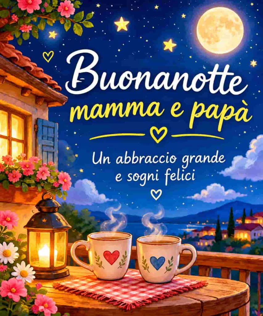 Immagini Buonanotte per Mamma e Papà