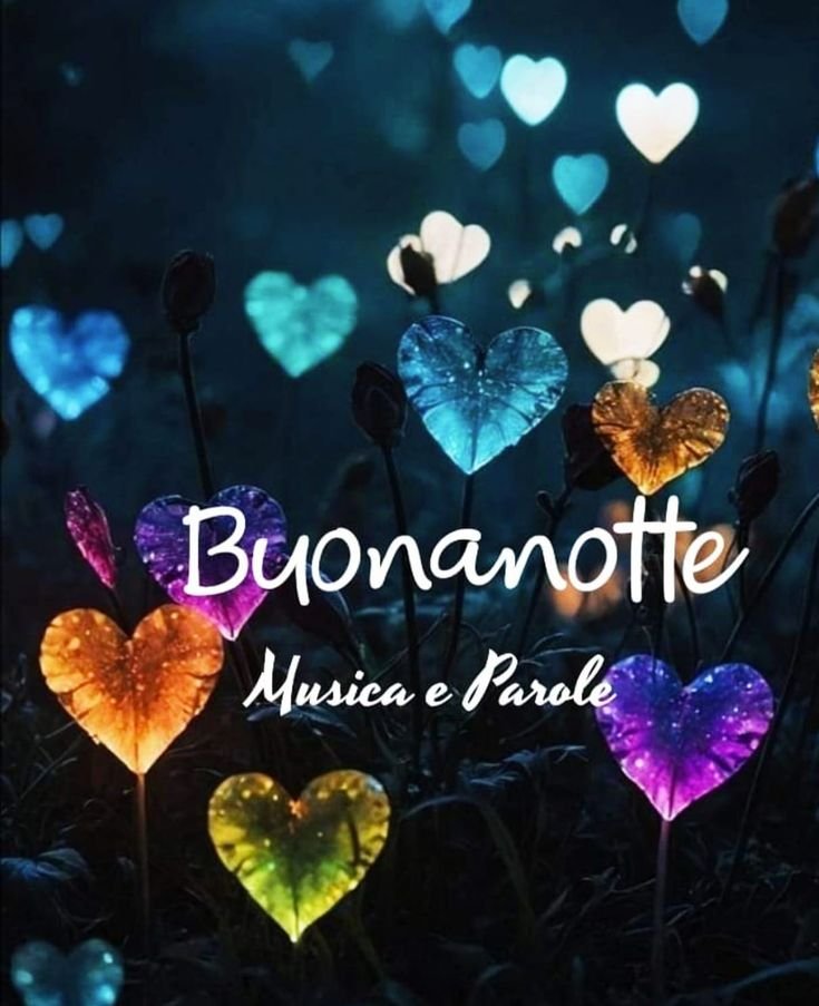 buonanotte e sereno riposo a domani