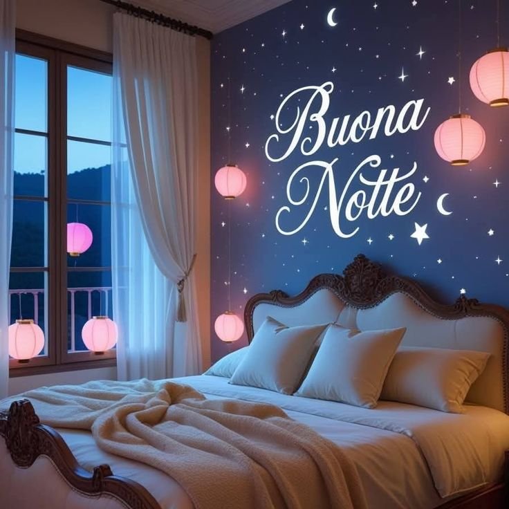 buonanotte estiva con lucciole