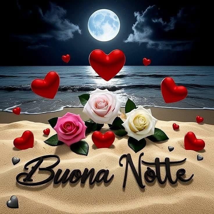 buonanotte immagini con fiori