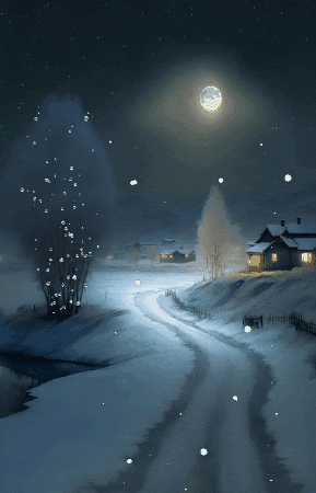 buonanotte immagini invernali