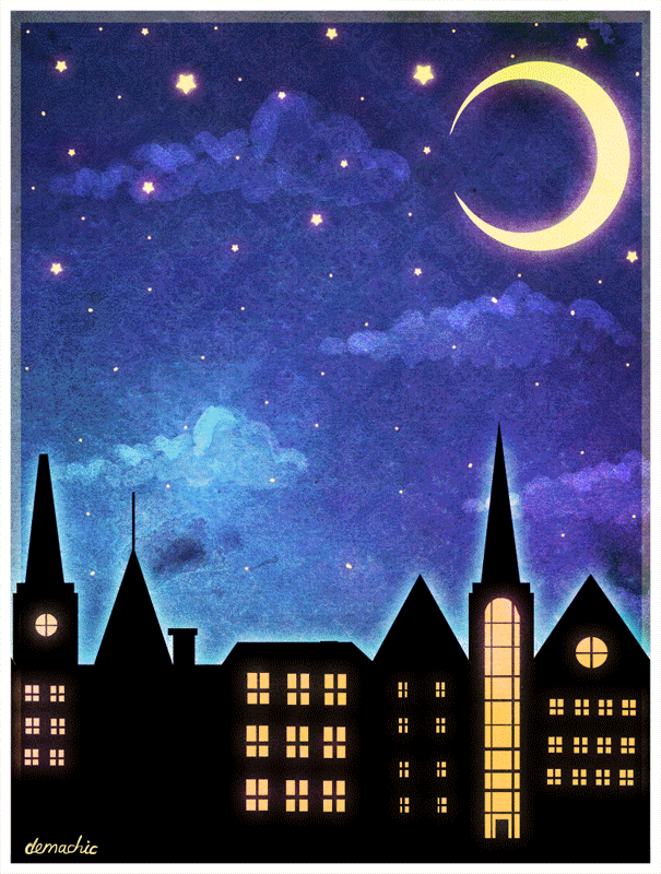 buonanotte originalissima gif invernale