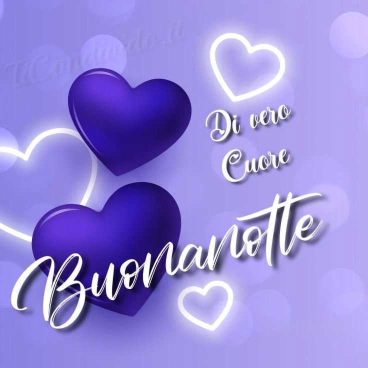 notte serena buonanotte a domani